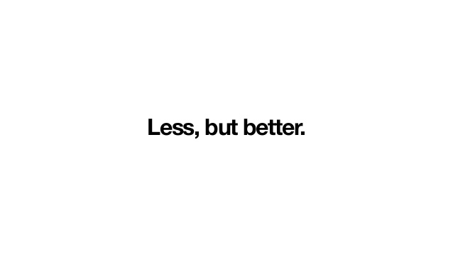 Less, But Better - Dieter Rams' Principles of Good Design